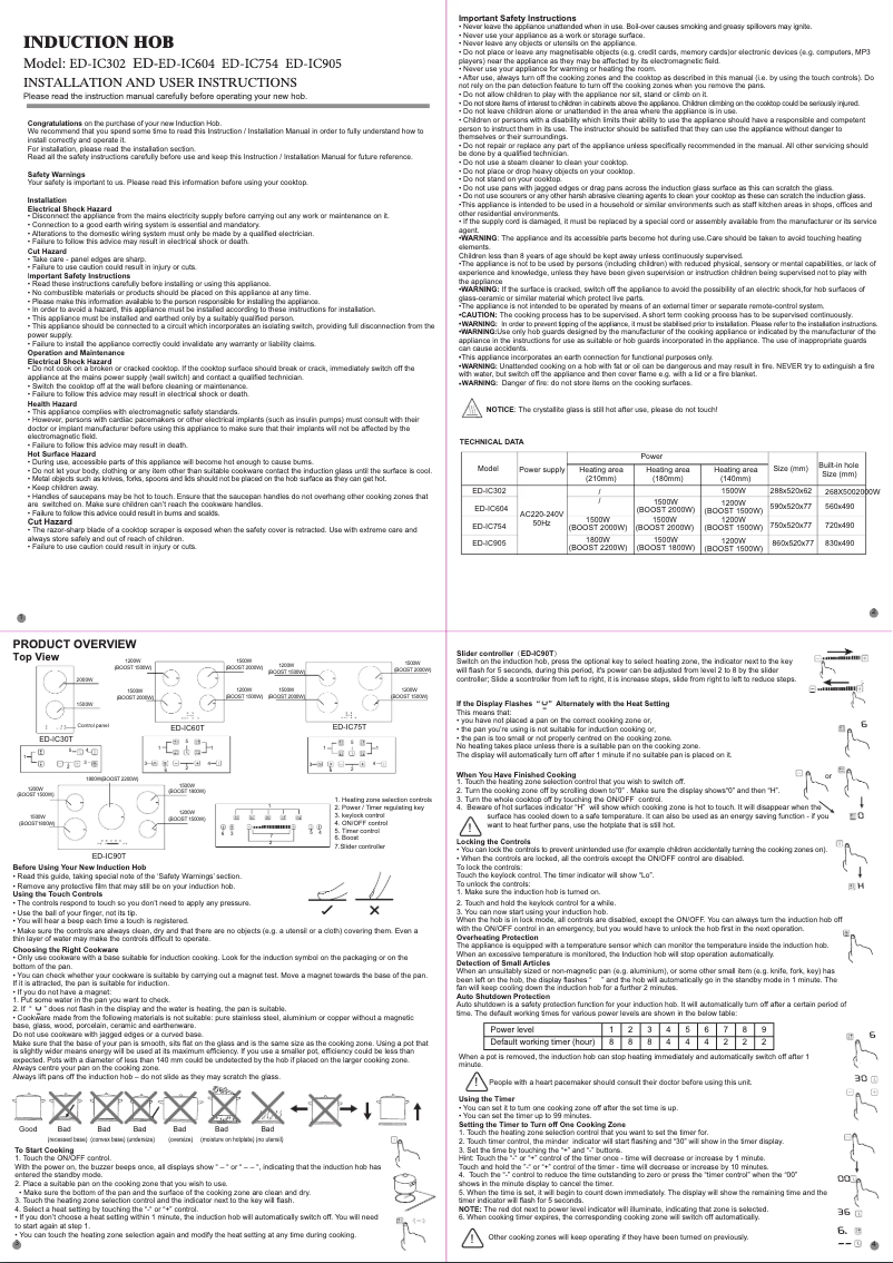 Page n°1 - Manuel utilisateur Eurotech ED-IC905