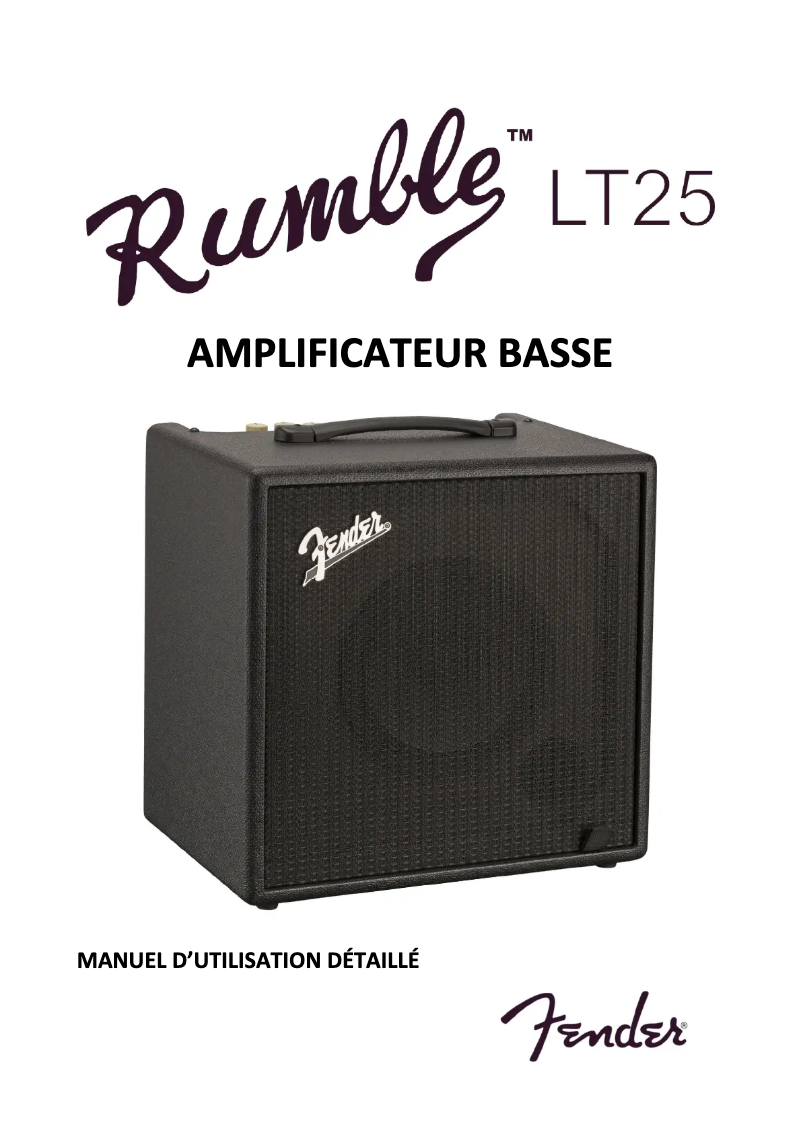 Página 1 del manual Manual de usuario Fender Rumble LT25