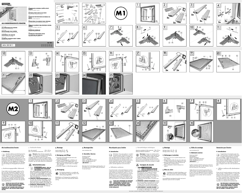 Page n°1 - Manuel utilisateur Powerfix IAN 103258