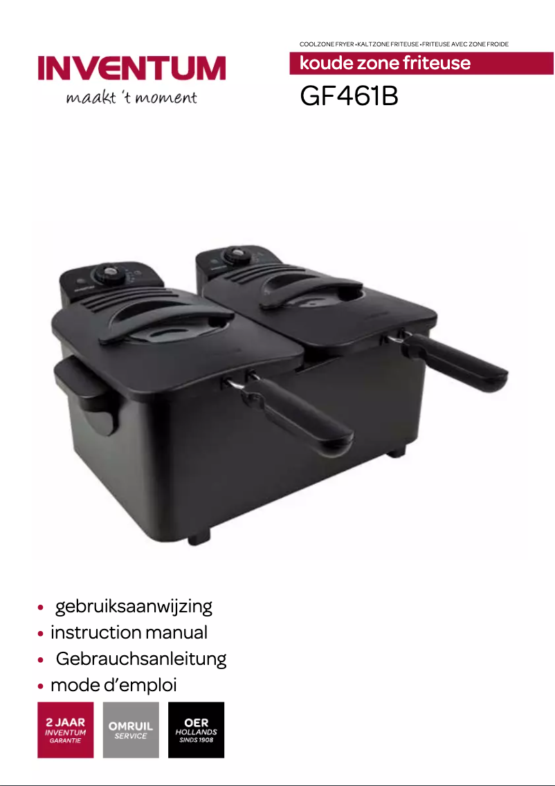 Page n°1 - Manuel utilisateur Inventum GF461B