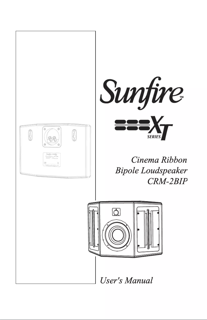 Image de la première page du manuel de l'appareil Cinema Ribbon CRM-2BIP