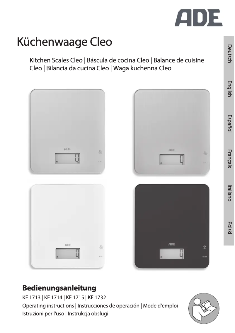 Page 1 de la notice Manuel utilisateur ADE Cleo KE 1713