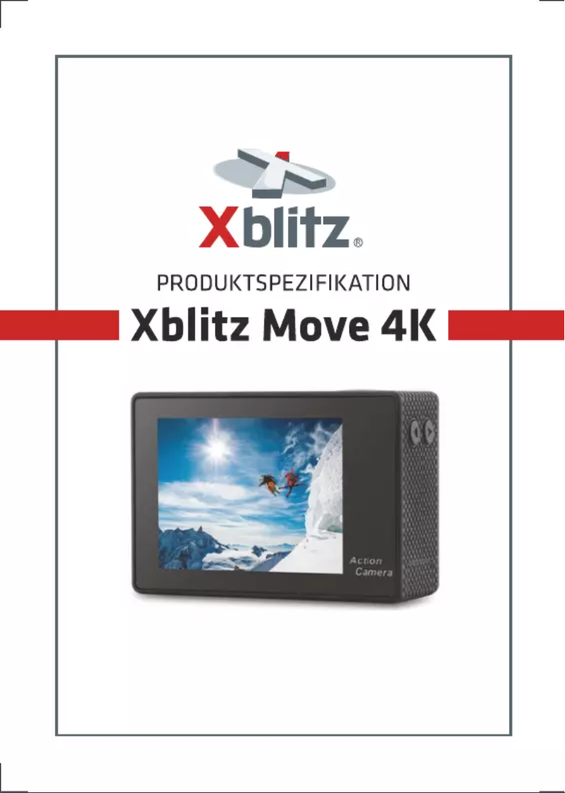 Page 1 de la notice Manuel utilisateur Xblitz Move 4K