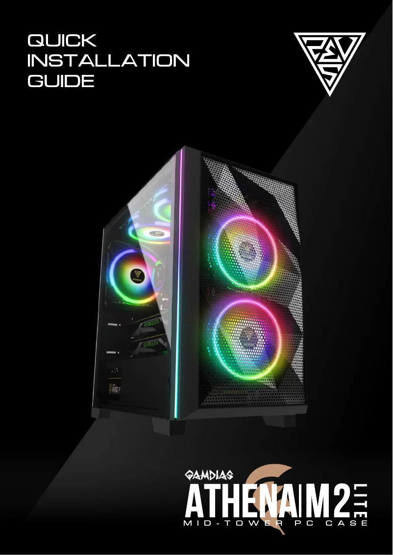 Page 1 de la notice Manuel utilisateur Gamdias Athena M2 Lite