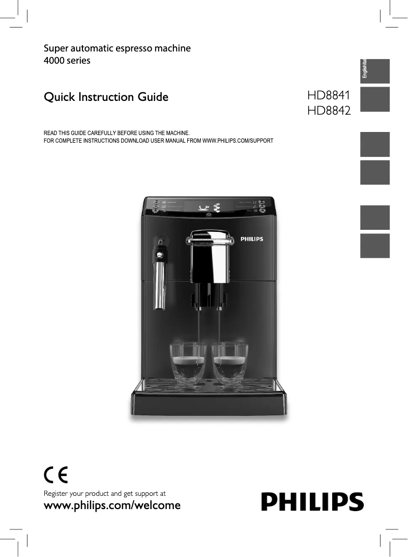 Image de la première page du manuel de l'appareil 4000 series HD8842