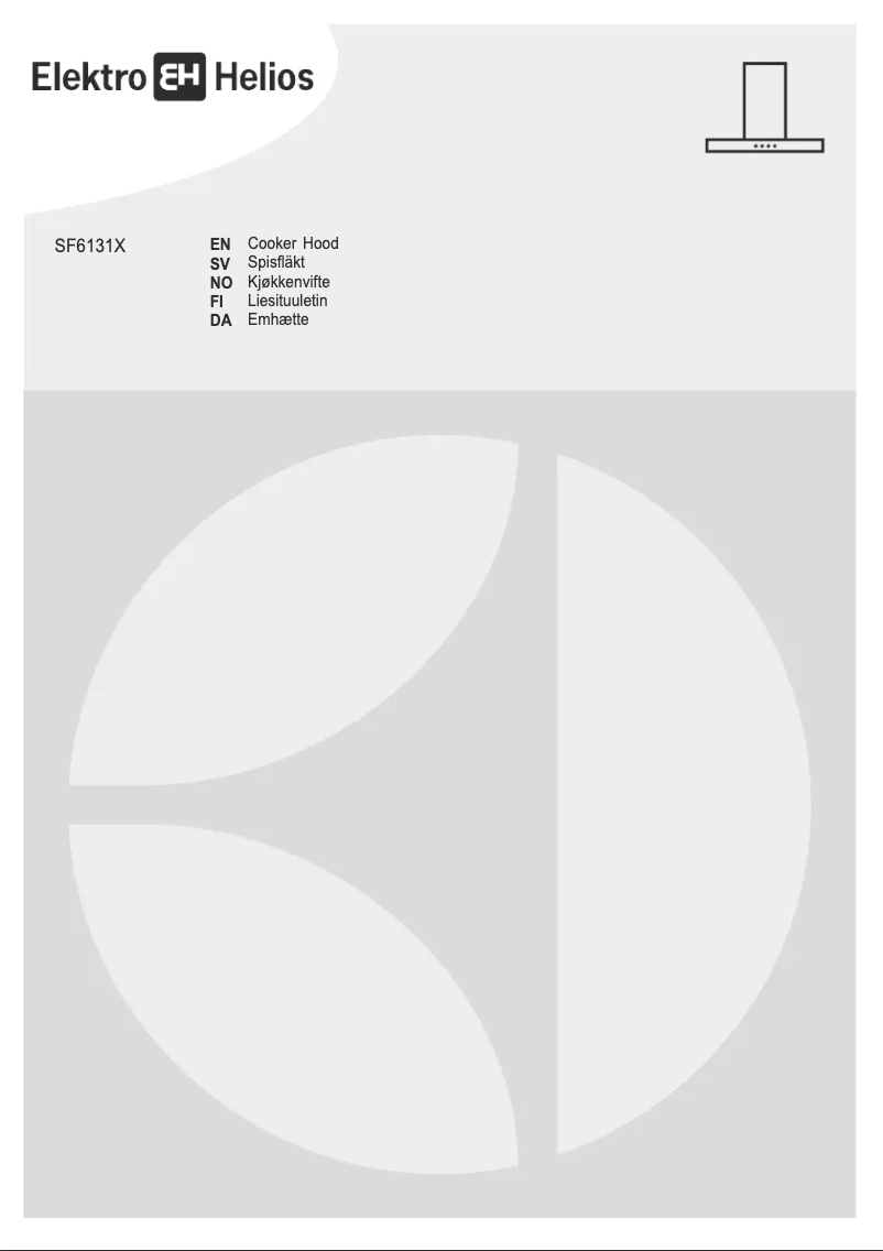Page n°1 - Manuel utilisateur Elektro Helios SF6131X