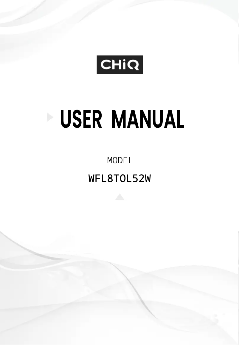 Page 1 de la notice Manuel utilisateur CHiQ WFL8TOL52W