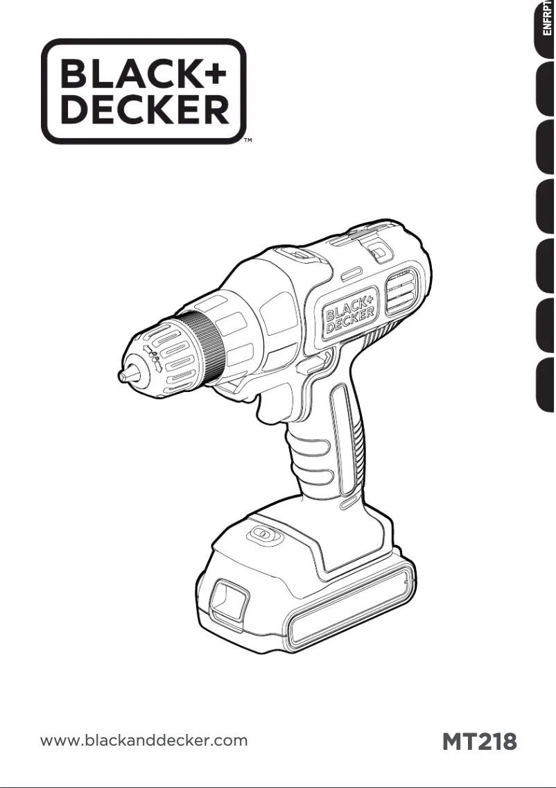 Page n°1 - Manuel utilisateur Black & Decker MT218