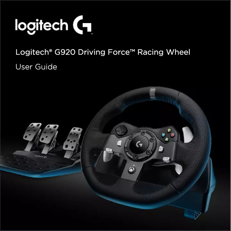 Page 1 de la notice Manuel utilisateur Logitech Driving Force G920