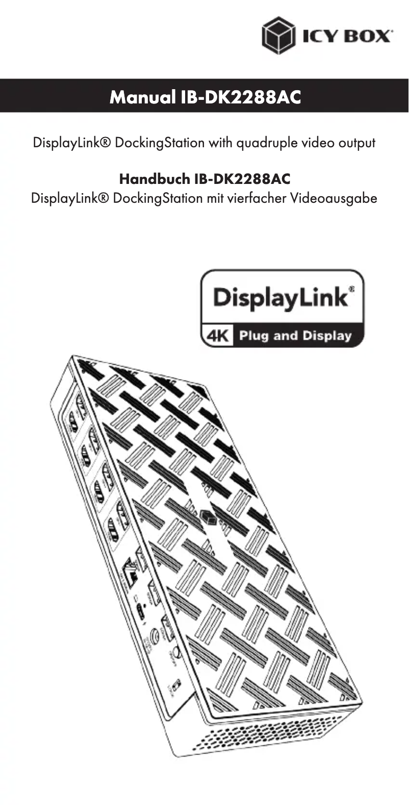 Page n°1 - Manuel utilisateur Icy Box IB-DK2288AC
