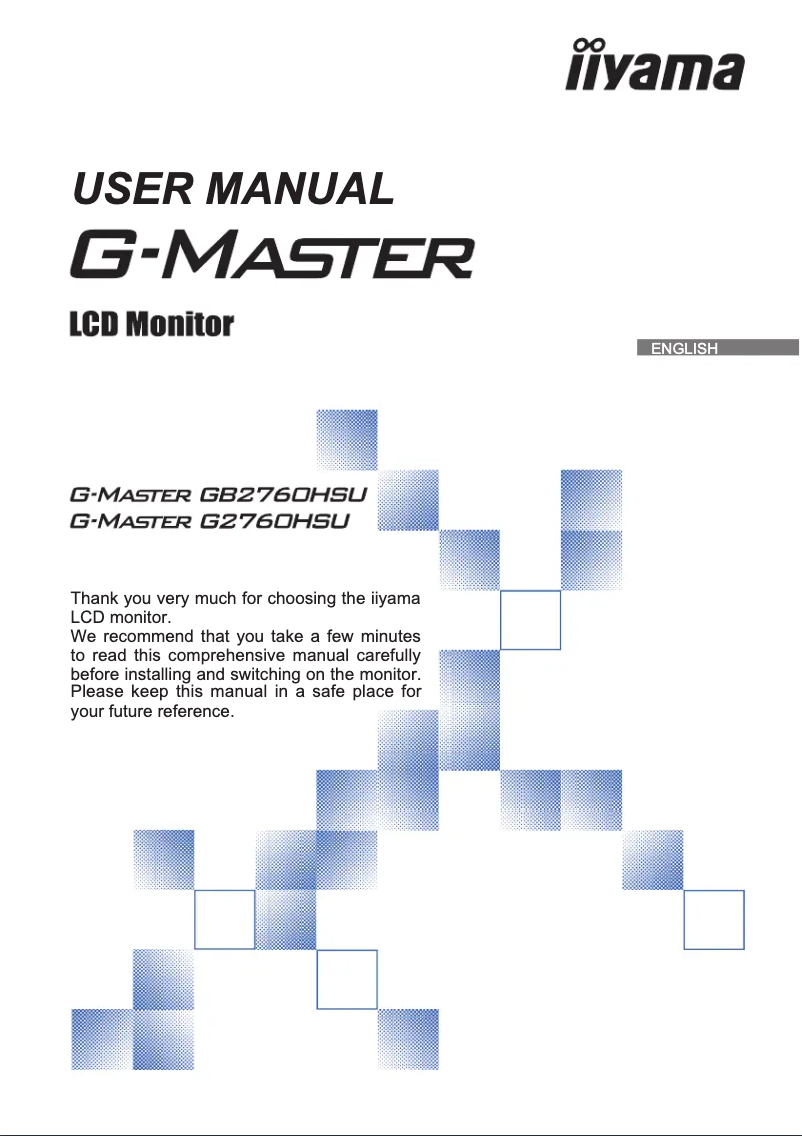 Page n°1 - Manuel utilisateur Iiyama G-Master G2760HSU