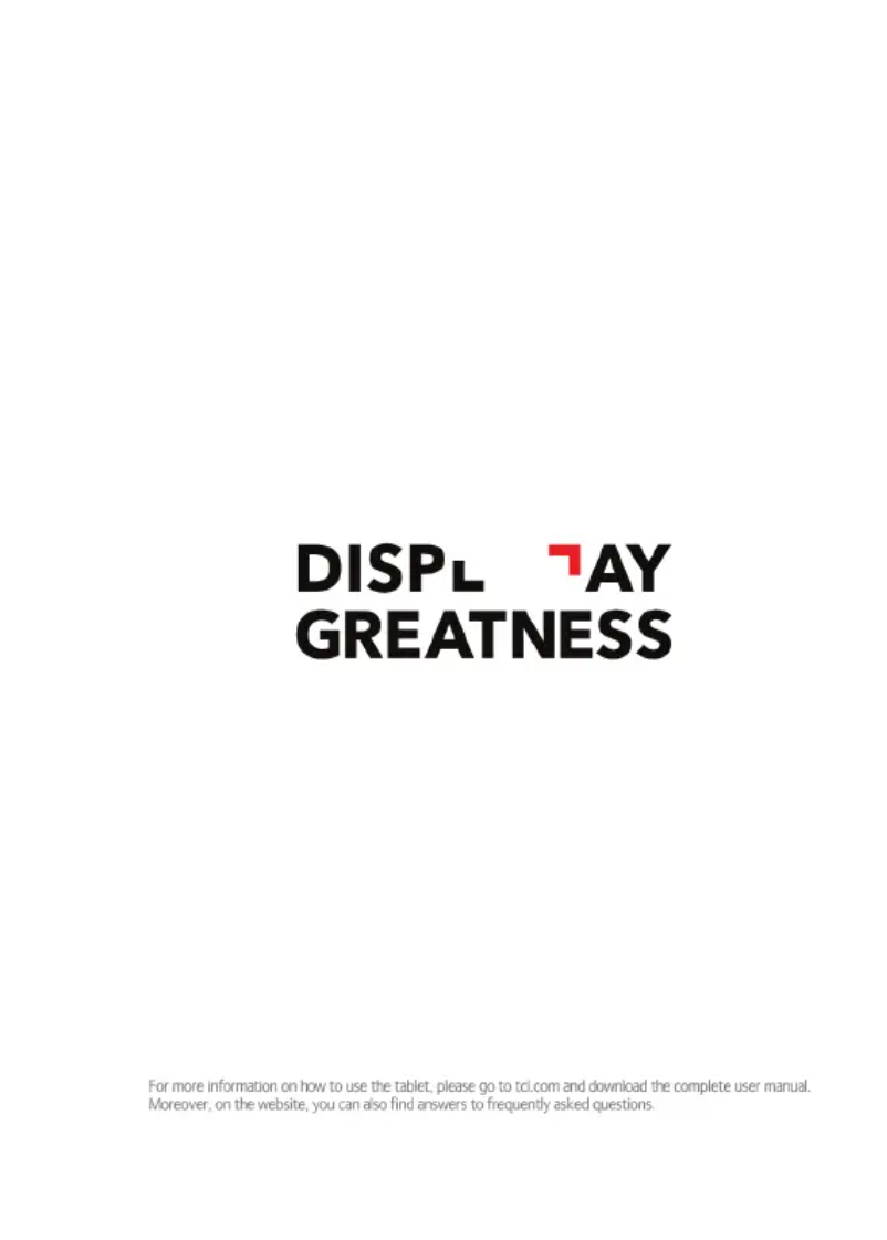 Page 1 de la notice Manuel utilisateur TCL 10 Tab Max