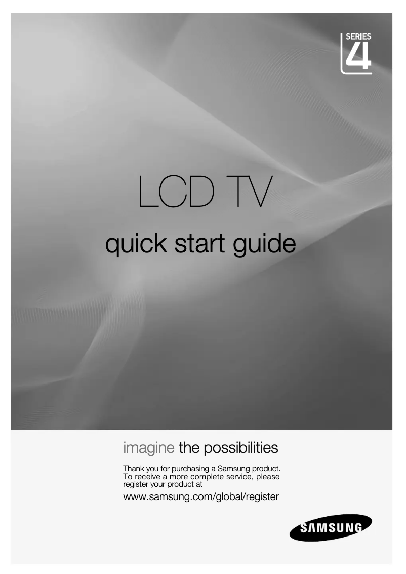 Page n°1 - Guide d'installation Samsung LA22D400E1R