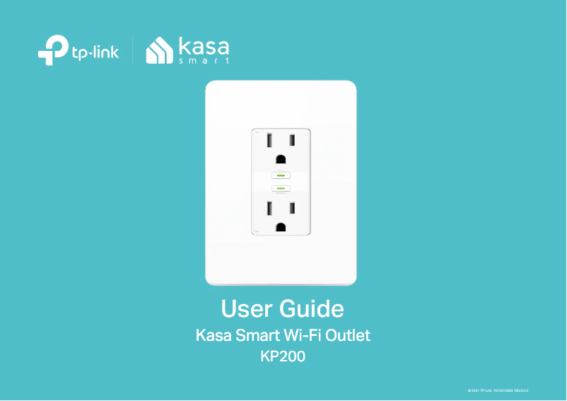 Page n°1 - Manuel utilisateur TP-Link Kasa Smart KP200