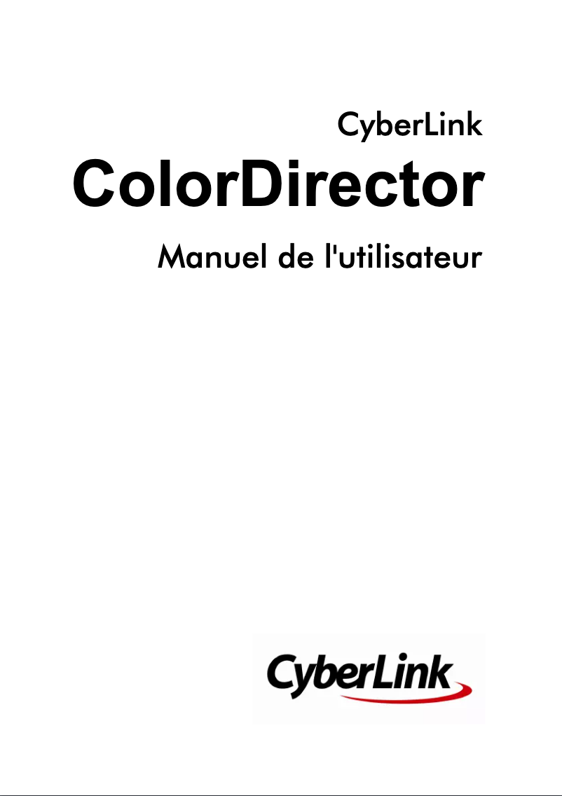 Image de la première page du manuel de l'appareil ColorDirector 3