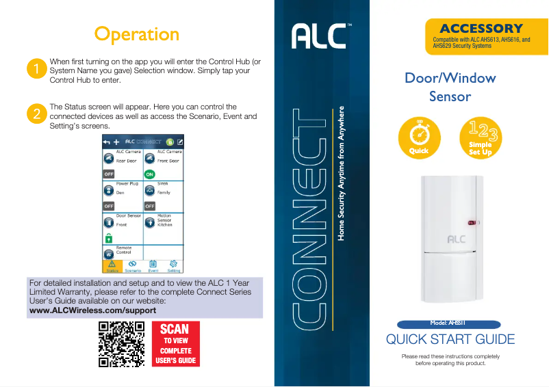 Page 1 de la notice Manuel utilisateur ALC AHSS11