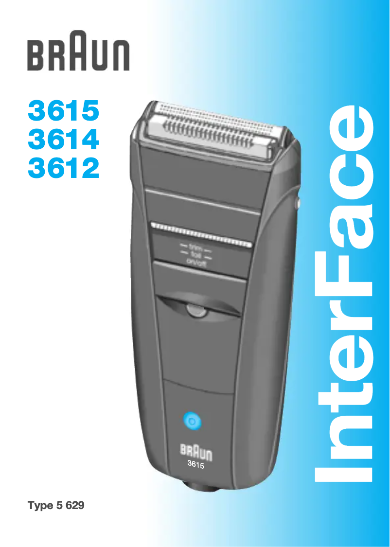 Page n°1 - Manuel utilisateur Braun InterFace 3614
