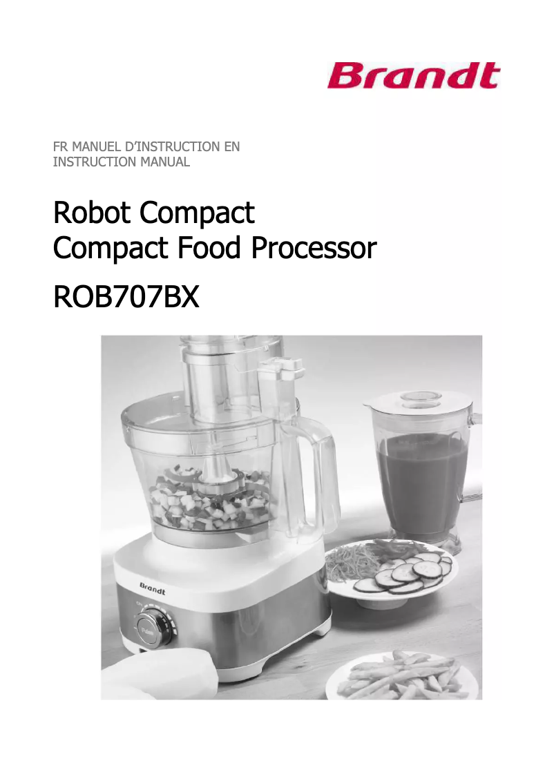 Image de la première page du manuel de l'appareil ROB707BX