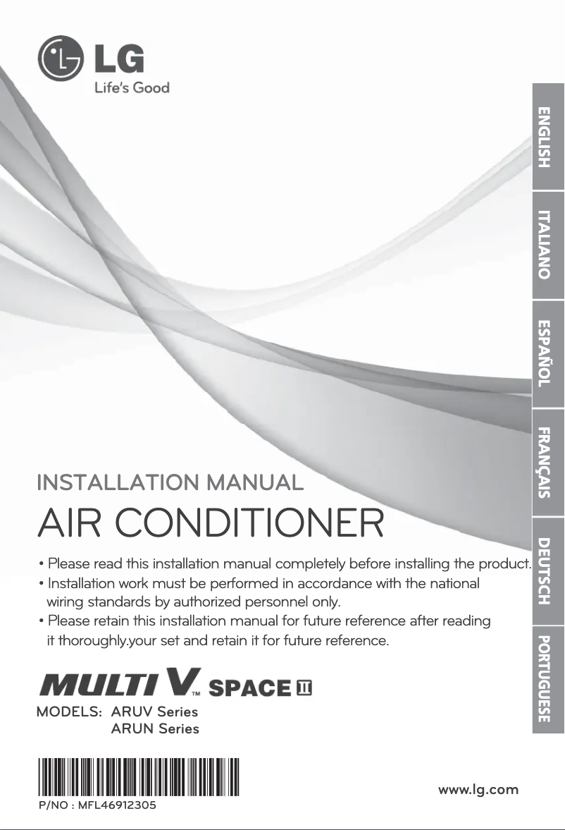 Page n°1 - Manuel utilisateur LG ARUN50LL2