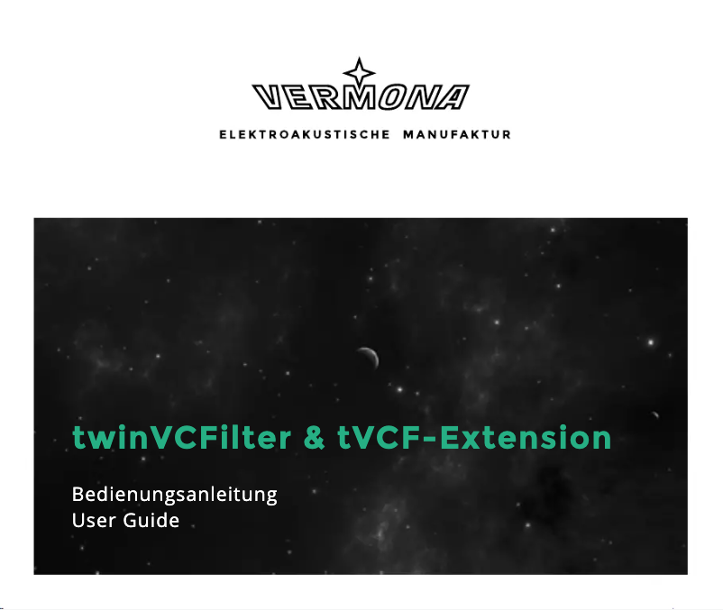 Page 1 de la notice Manuel utilisateur Vermona tVCF-Extension