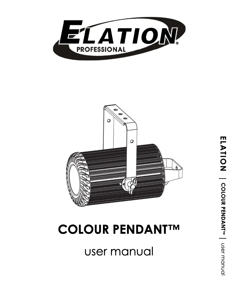 Image de la première page du manuel de l'appareil Colour Pendant
