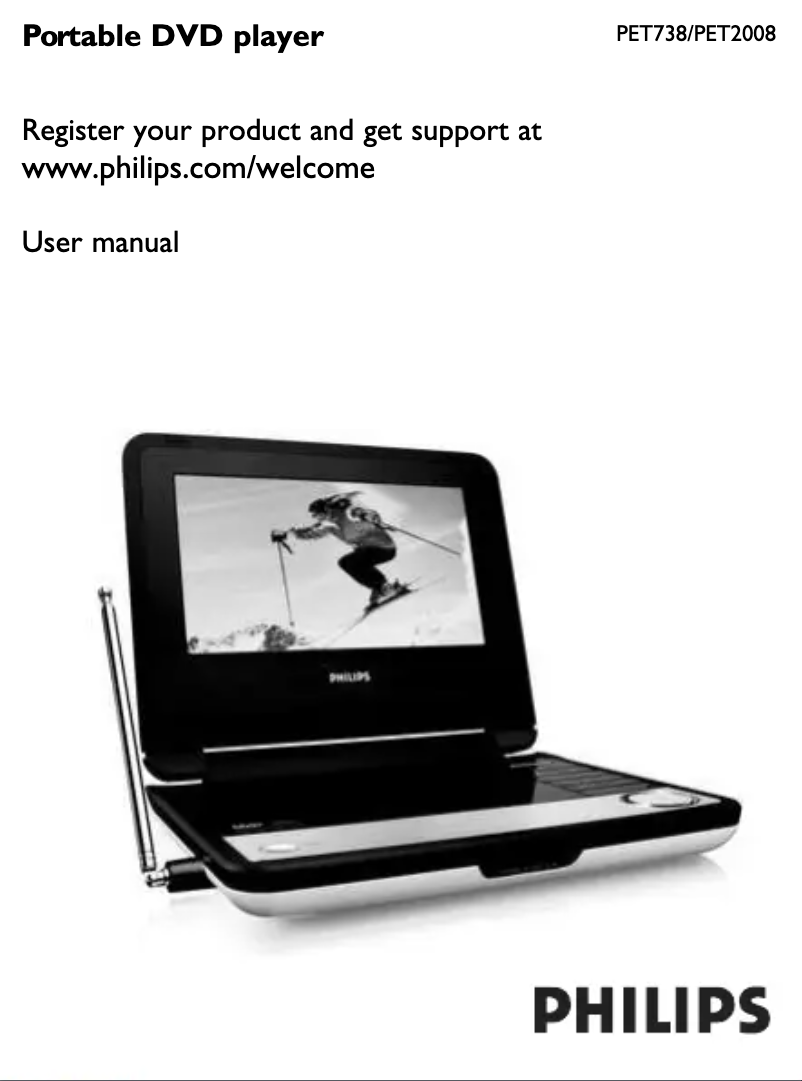 Página 1 del manual Manual de usuario Philips PET2008