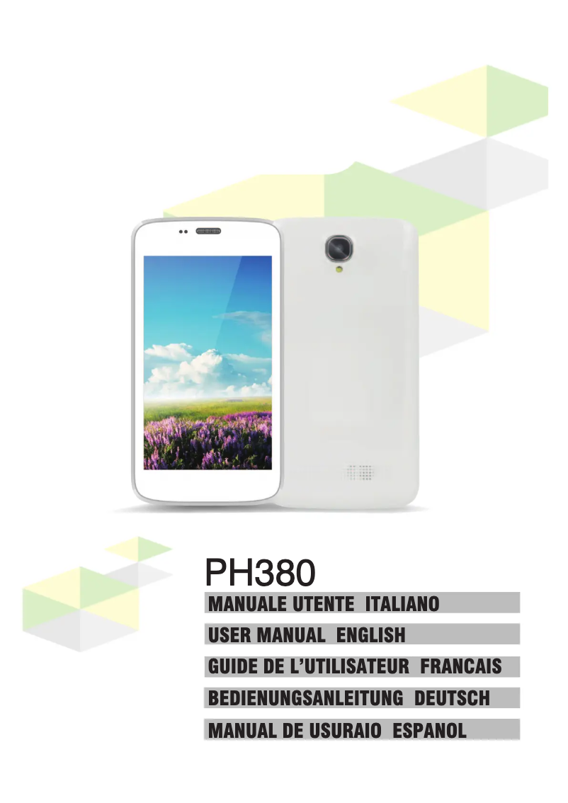 Imagen de la primera página del manual del dispositivo PH380