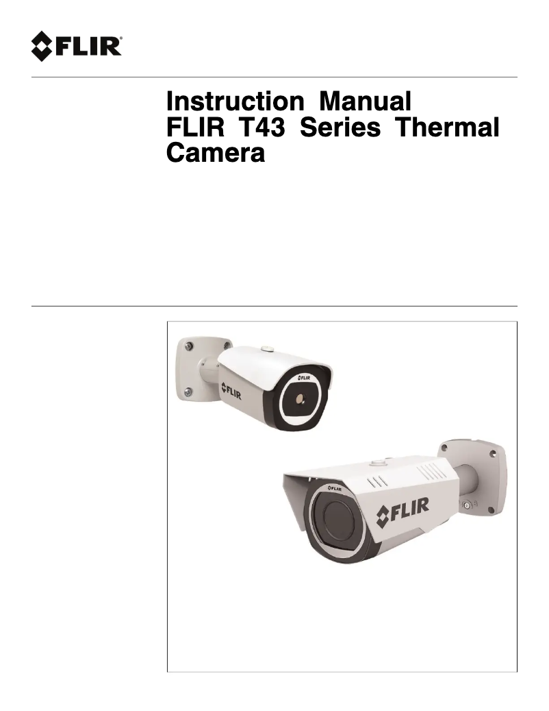 Page 1 de la notice Manuel utilisateur FLIR T4325ZS