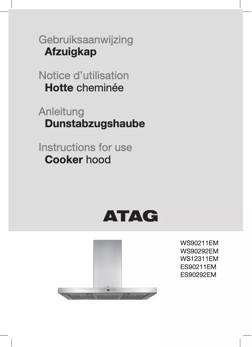 Page n°1 - Manuel utilisateur Atag ES90211EM