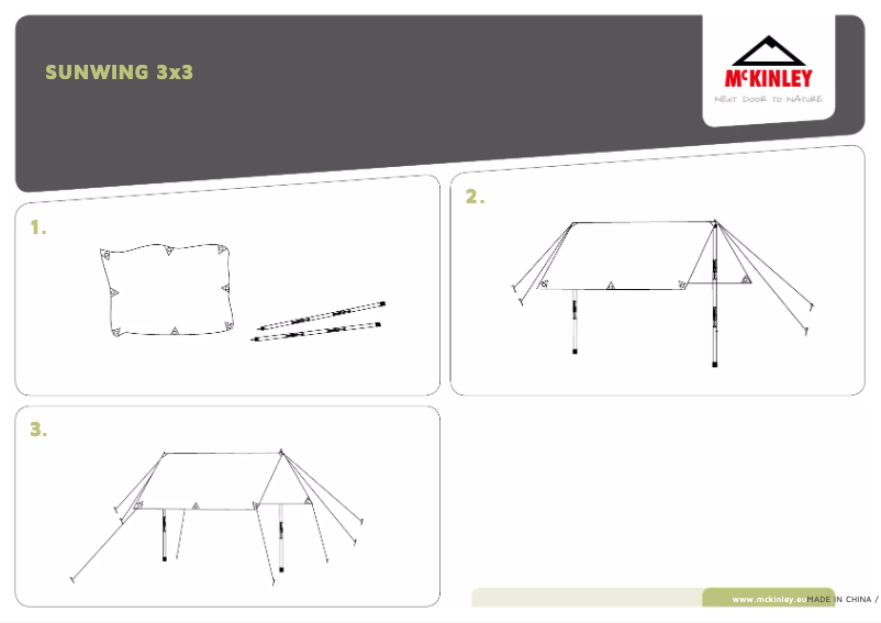 Page 1 de la notice Manuel utilisateur McKinley Sunwing