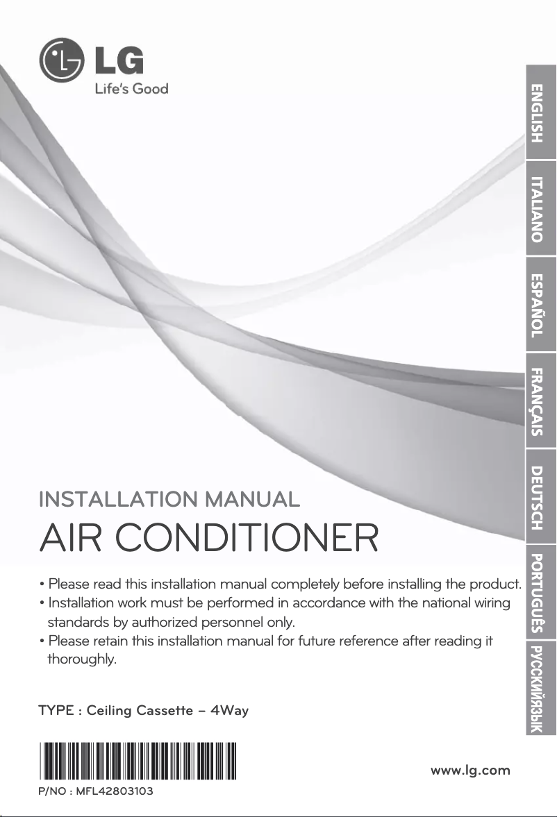 Page n°1 - Manuel utilisateur LG ARNU12GTEA2