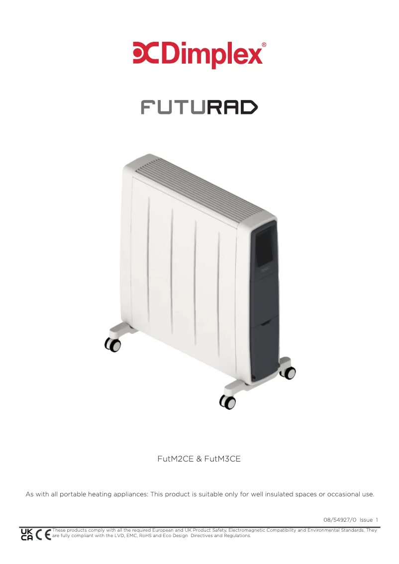 Page 1 de la notice Manuel utilisateur Dimplex FUTM2CE