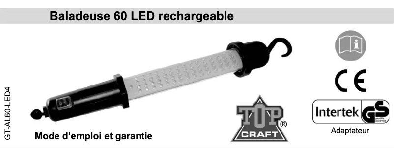 Image de la première page du manuel de l'appareil GT-AL60-LED4