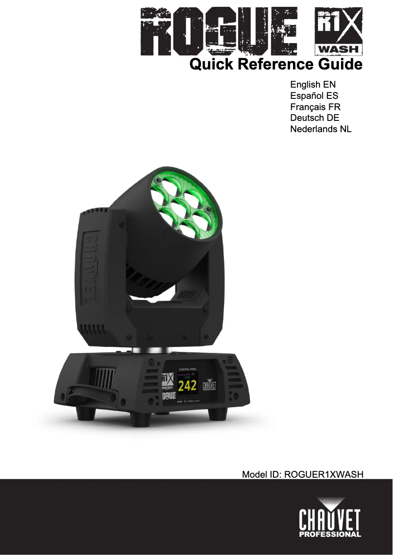Image de la première page du manuel de l'appareil Rogue R1X Wash