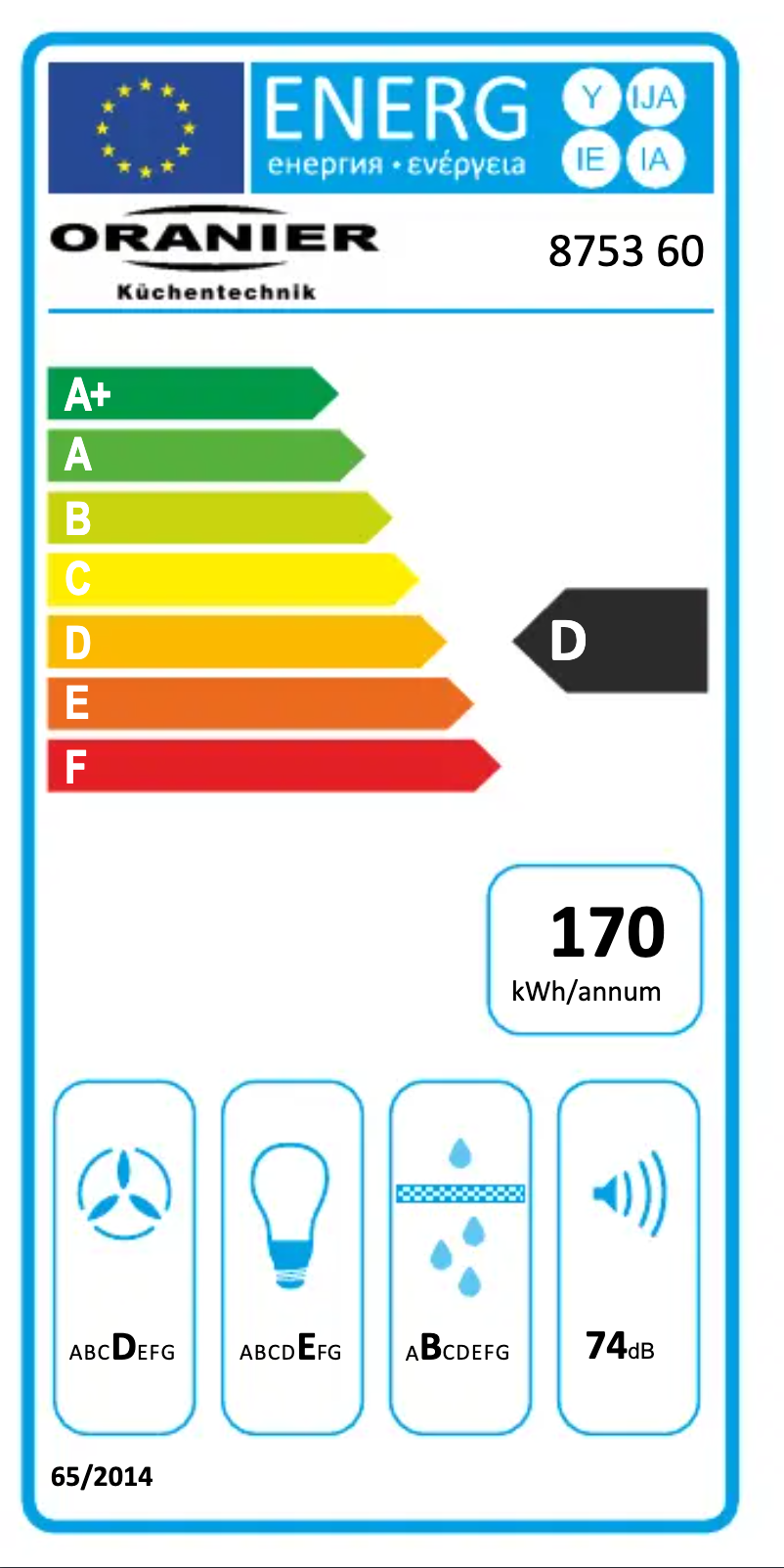 Page 1 de la notice Manuel utilisateur Oranier Brisa 90 E