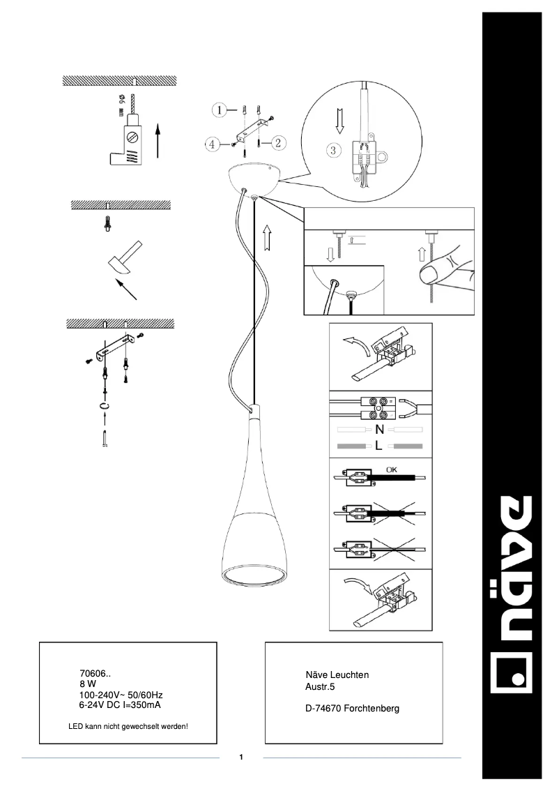 Image de la première page du manuel de l'appareil Lima
