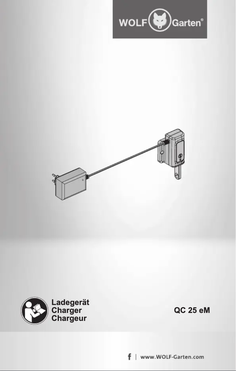 Page 1 de la notice Manuel utilisateur Wolf Garten QC 25 eM