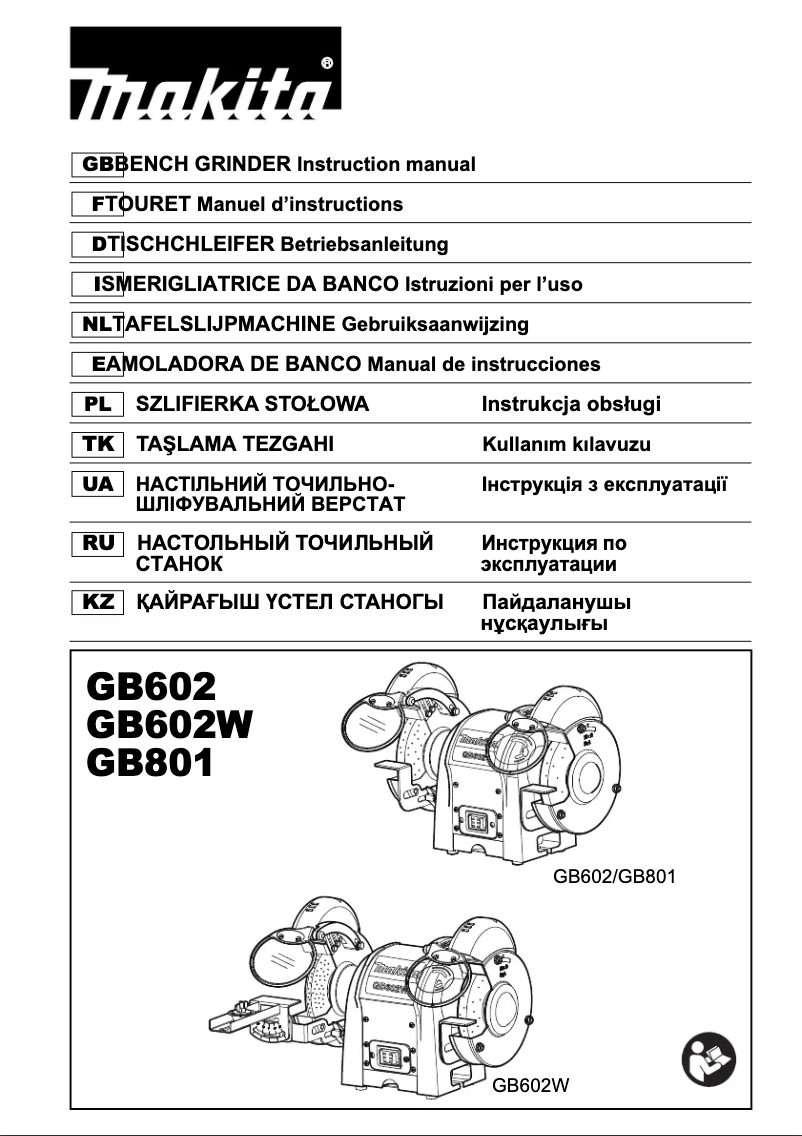 Page n°1 - Manuel utilisateur Makita GB801