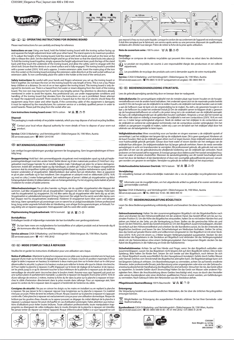 Page 1 de la notice Manuel utilisateur AquaPur IAN 300461