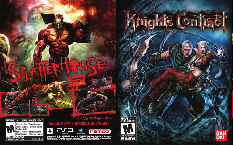 Image de la première page du manuel de l'appareil Knights Contract (PS3)