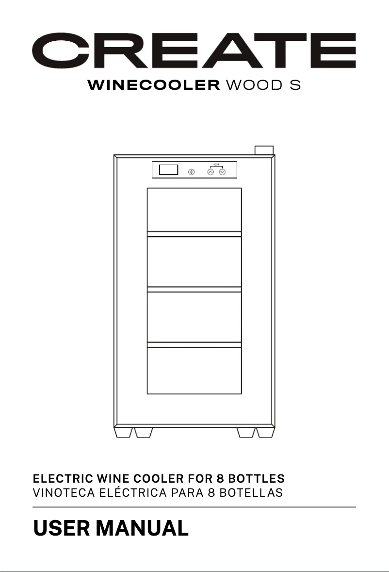 Image de la première page du manuel de l'appareil Winecooler Wood S