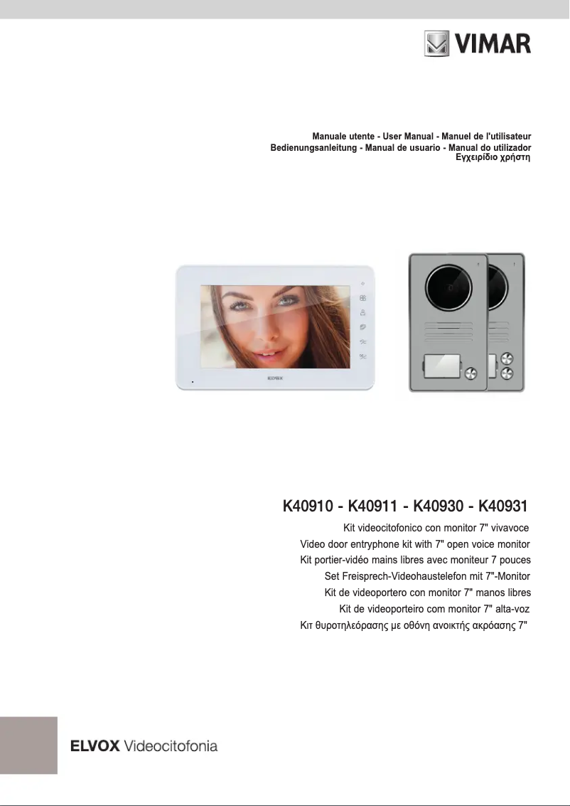 Image de la première page du manuel de l'appareil K40910