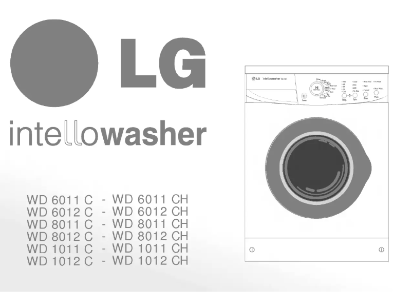 Page n°1 - Manuel utilisateur LG WD-8012C