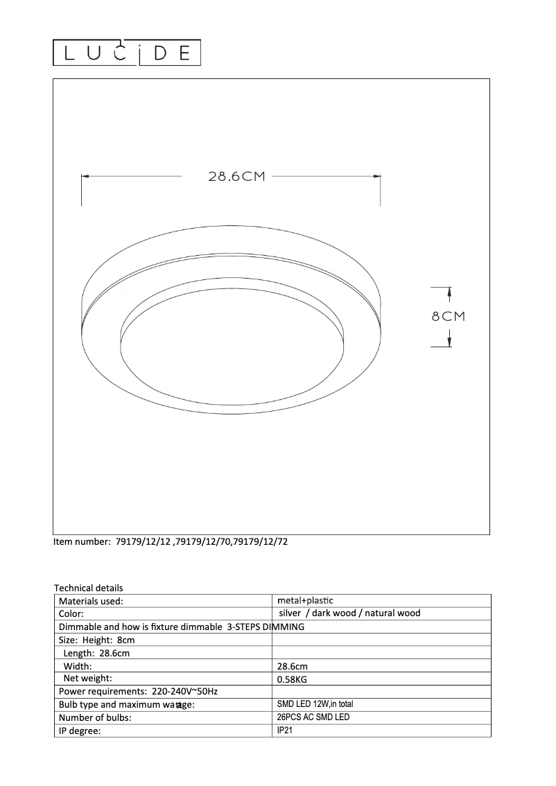 Image de la première page du manuel de l'appareil Dimy 79179/12/12