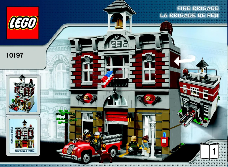 Page 1 de la notice Consignes visuelles Lego Creator Expert 10197