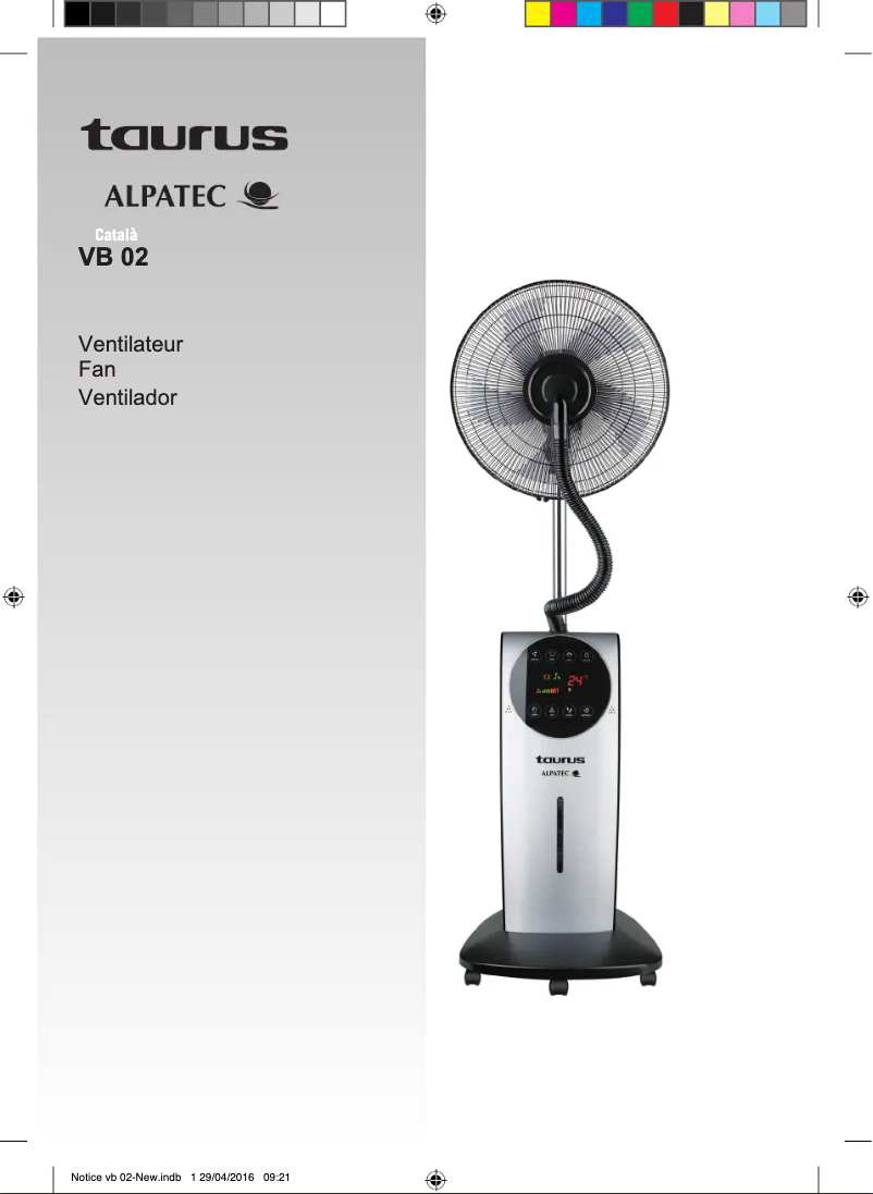 Page 1 de la notice Manuel utilisateur Taurus Alpatec VB02