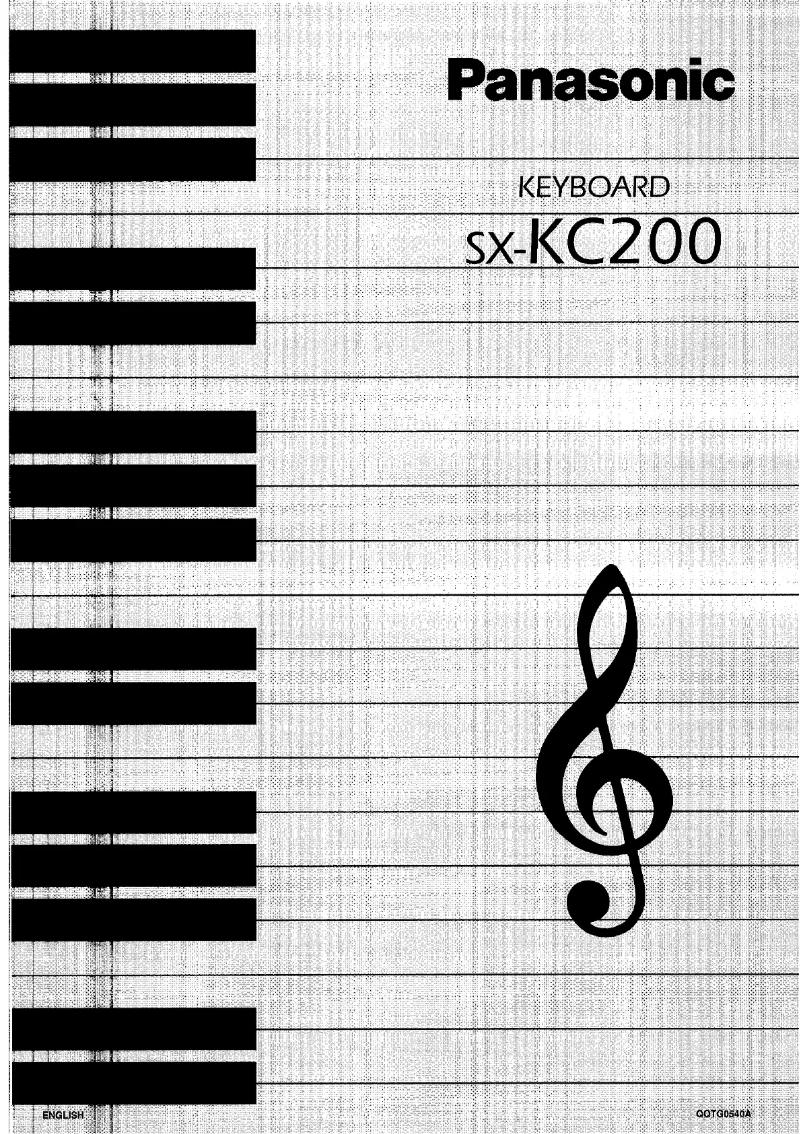 Page 1 de la notice Manuel utilisateur Panasonic SX-KC200