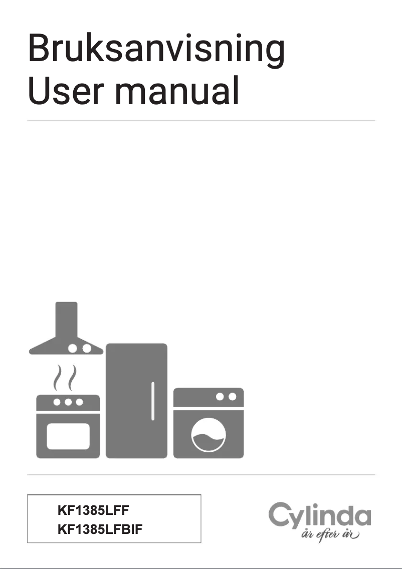 Page 1 de la notice Manuel utilisateur Cylinda KF1385LFBIF