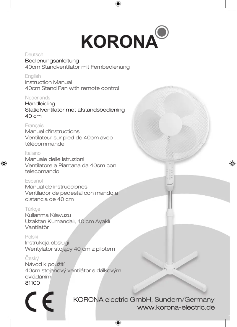 Image de la première page du manuel de l'appareil 81100