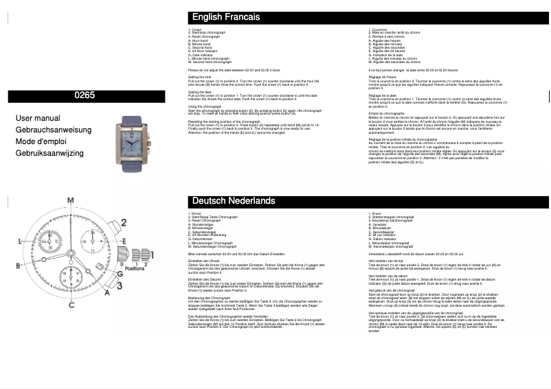 Page 1 de la notice Manuel utilisateur Davis 0265